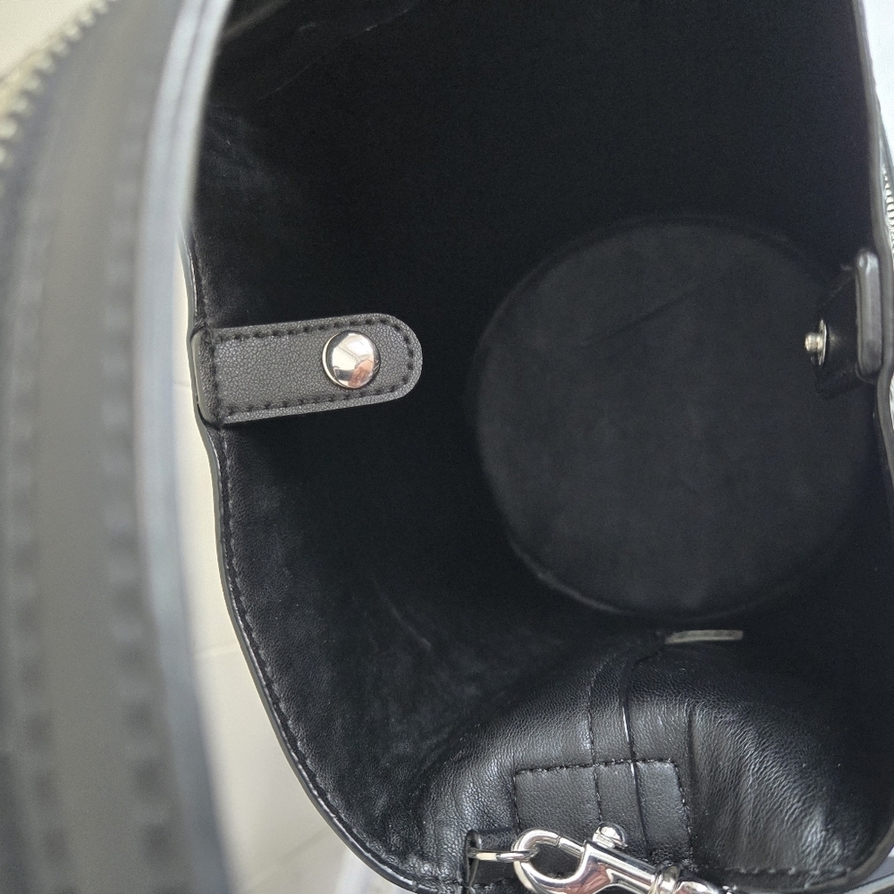 NWOT Calvin Klein Black Backpack Sleek Minimalist Design - Picture 8 of 9